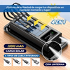 🔋CARGADOR PORTATIL 4 EN 1 CON PANEL SOLAR 20000mAh + LINTERNA🌞| OFERTA